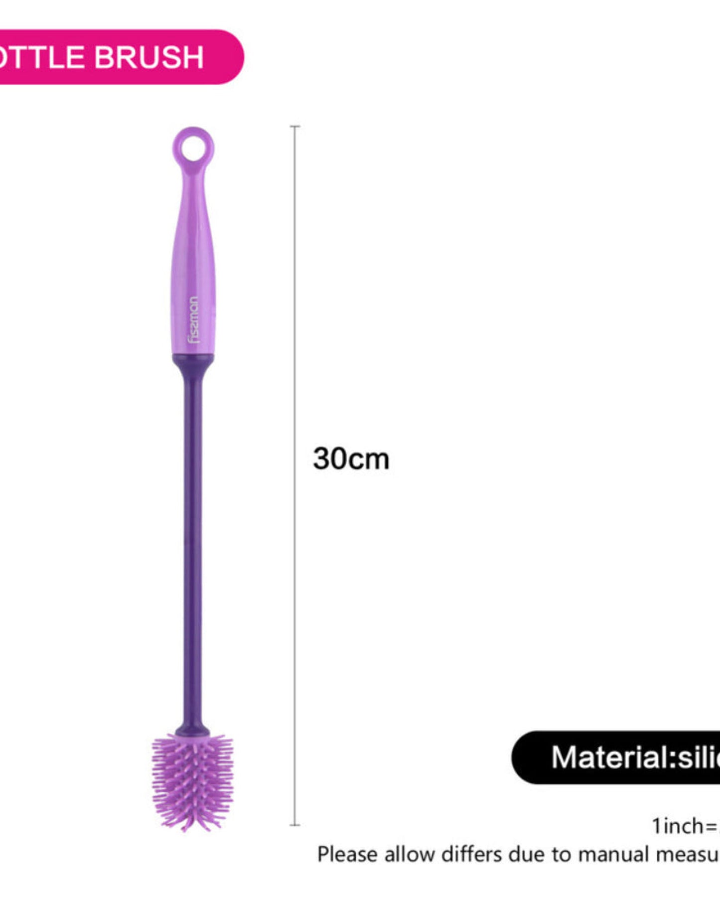 Fissman Bottle Cleaning Brush Purple