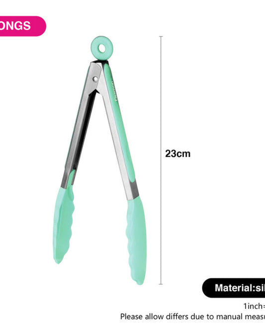 Fissman Kitchen Tongs With Handle Mint Green/Grey 23cm