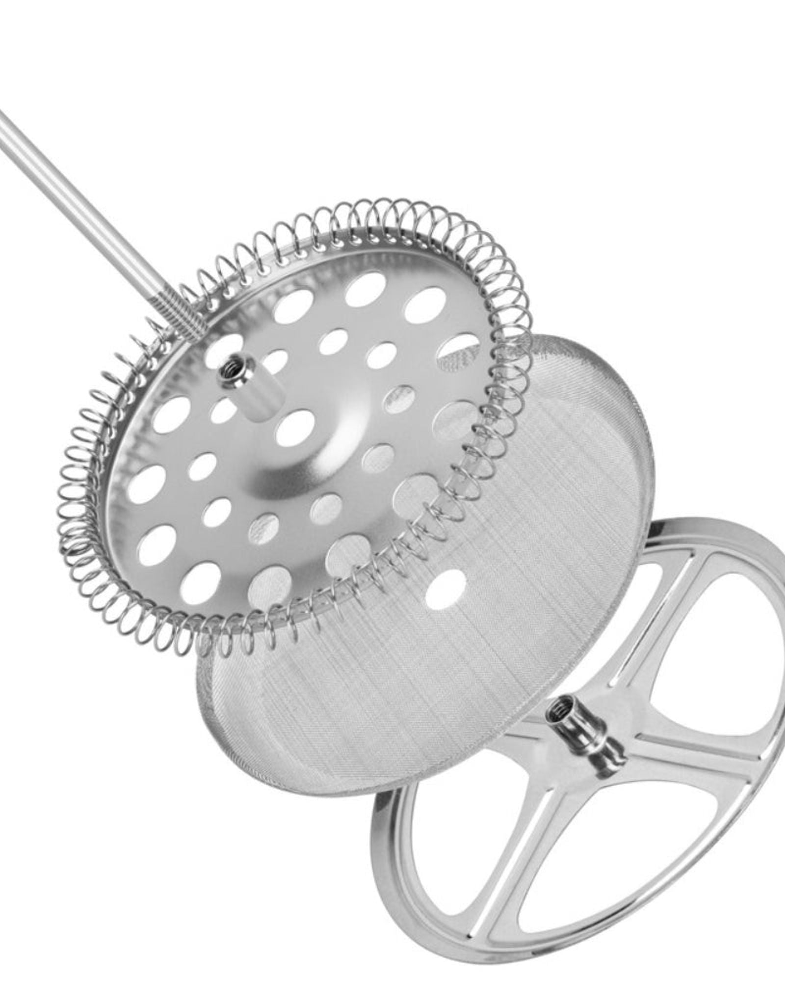 Fissman Double wall French Press Coffee Maker Borosilicate Glass 600ml Silver