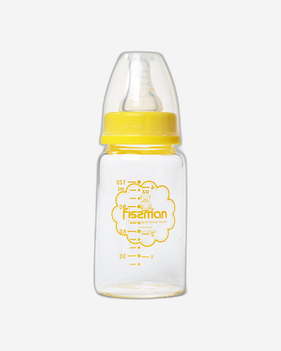 Fissman Feeding Bottle Borosilicate Yellow