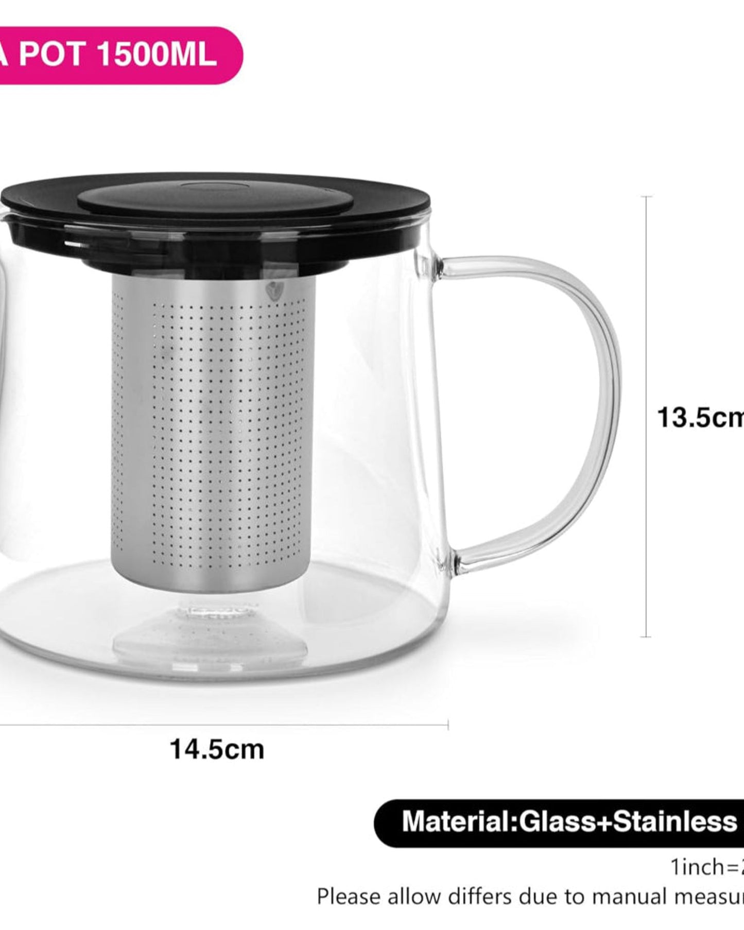 Fissman Tea Pot Filter 1500ml