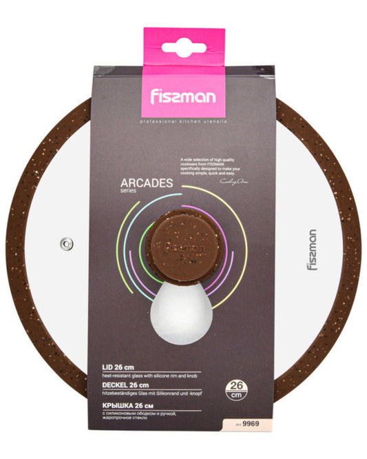 Fissman Lid Arcades Brown 26cm