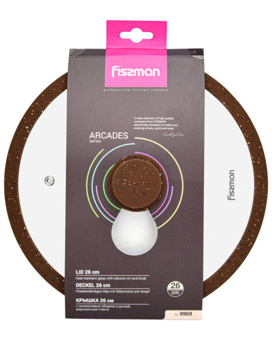 Fissman Lid Arcades Brown 26cm