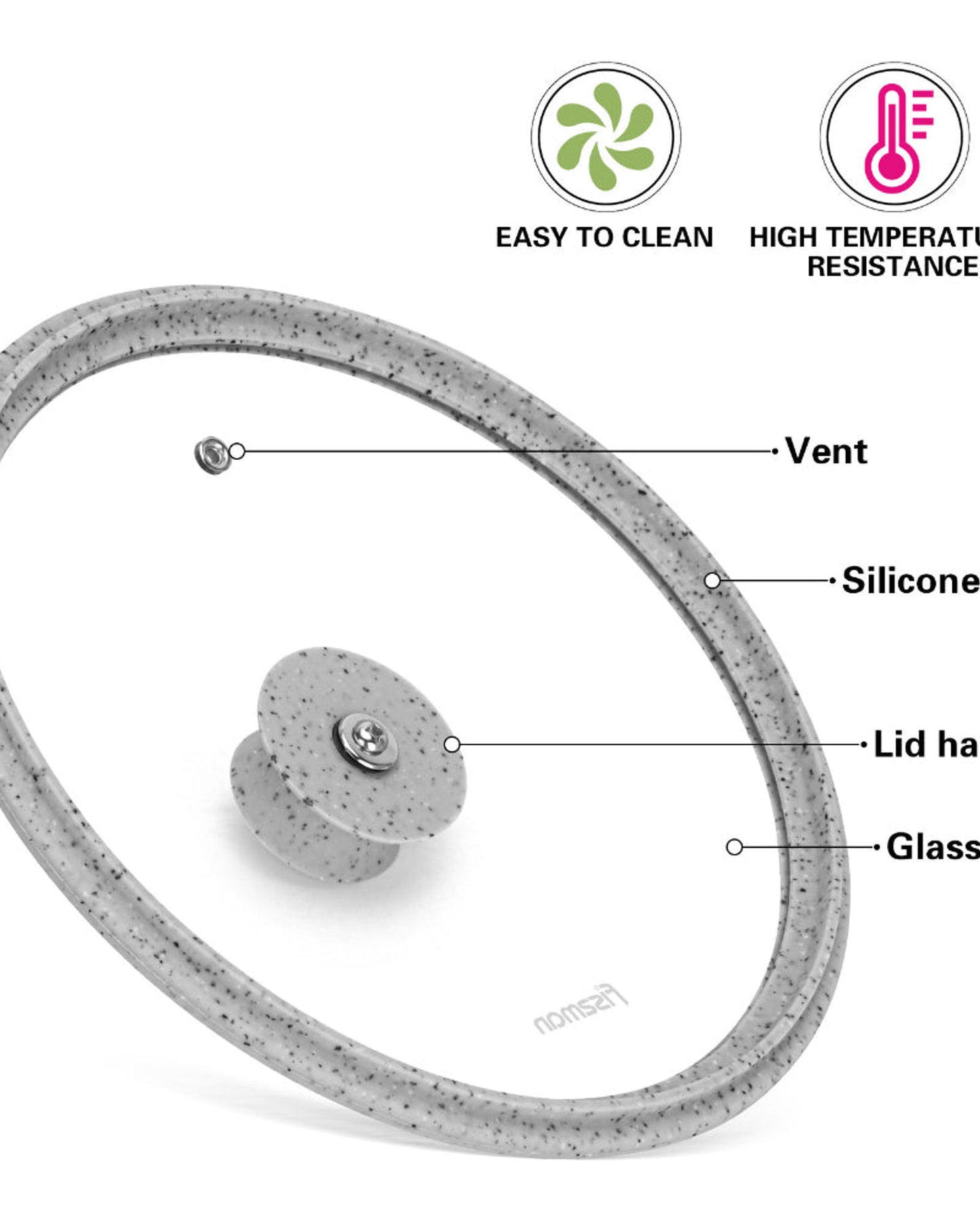Fissman Lid Arcades Grey 24cm