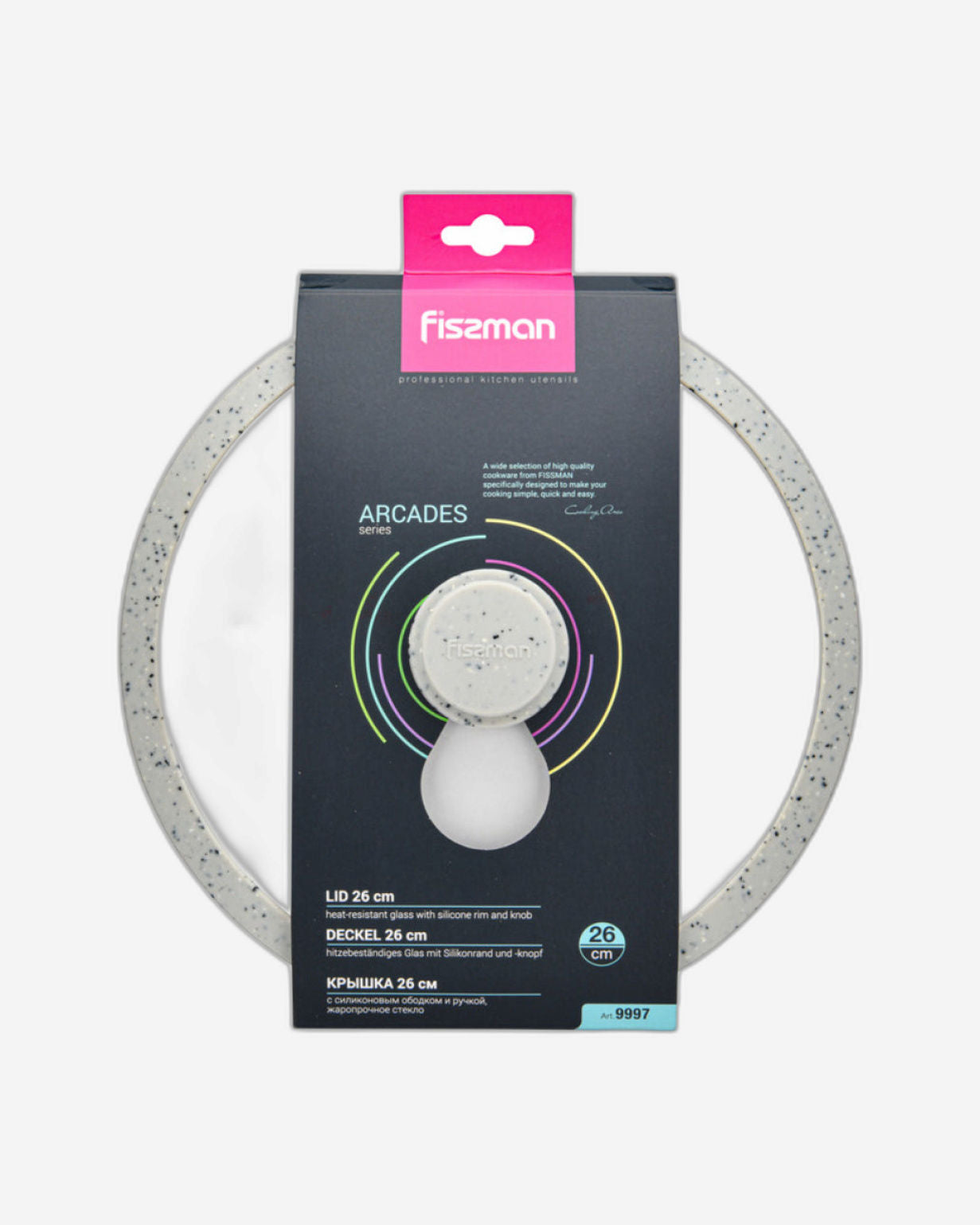 Fissman Lid Arcades Grey 26cm