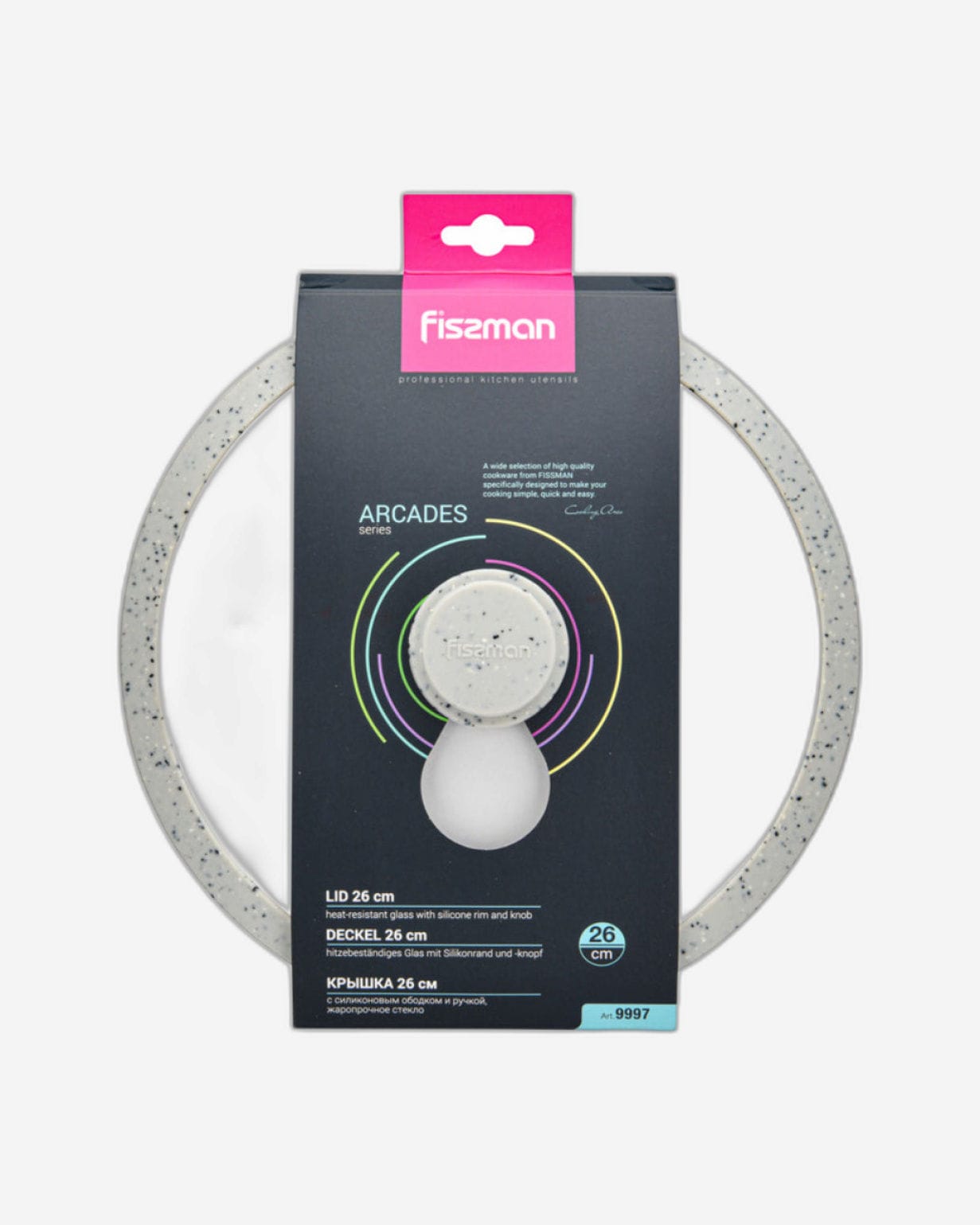Fissman Lid Arcades Grey 26cm