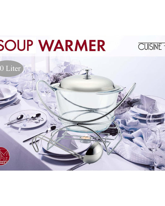 Cuisine Art Steel Warmer - 4.0-Liter Capacity - Elegant Food Warming Solution