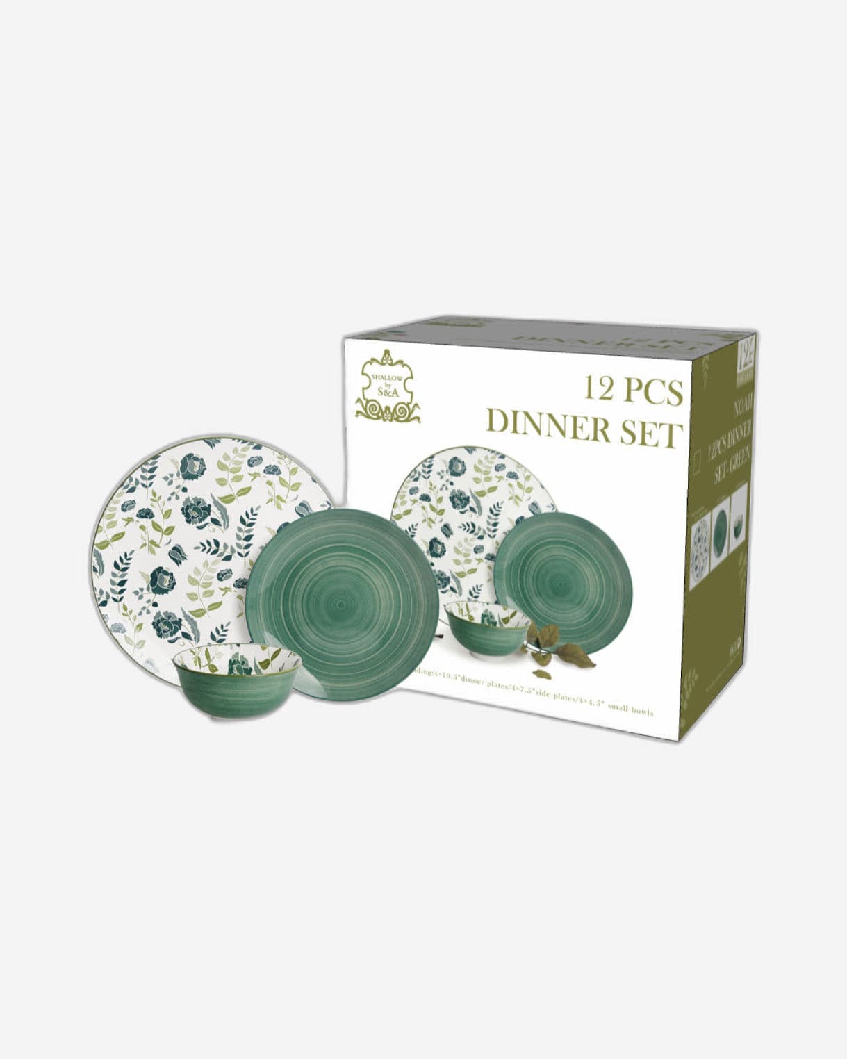 buy-shallow-porcelain-noah-dinner-set-12-pieces-green-4-dinner