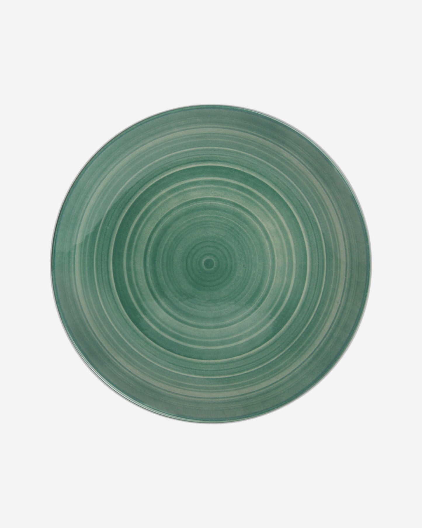 Shallow Porcelain Noah Dinner Set, 12 Pieces, Green, (4 Dinner Plates, 4 Side Plates, 4 Small Bowl)