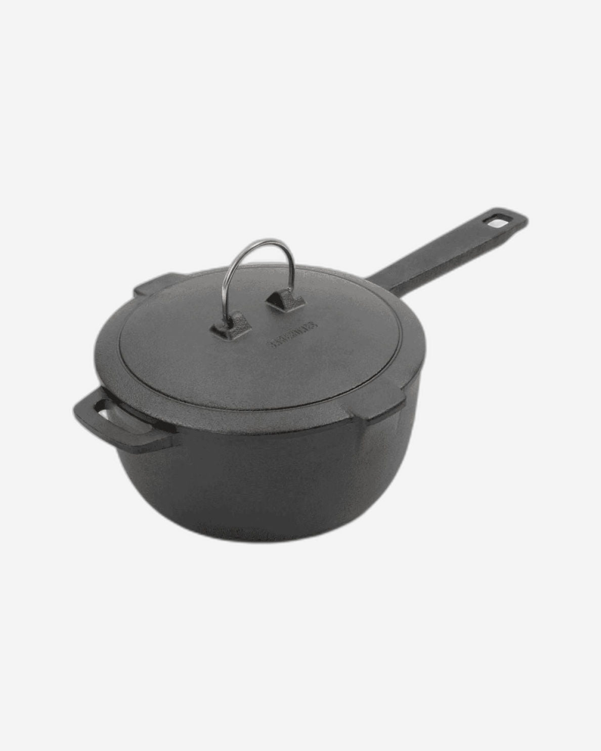 BareBones - Enamel Lined Cast Iron Saucepan - Vintage White