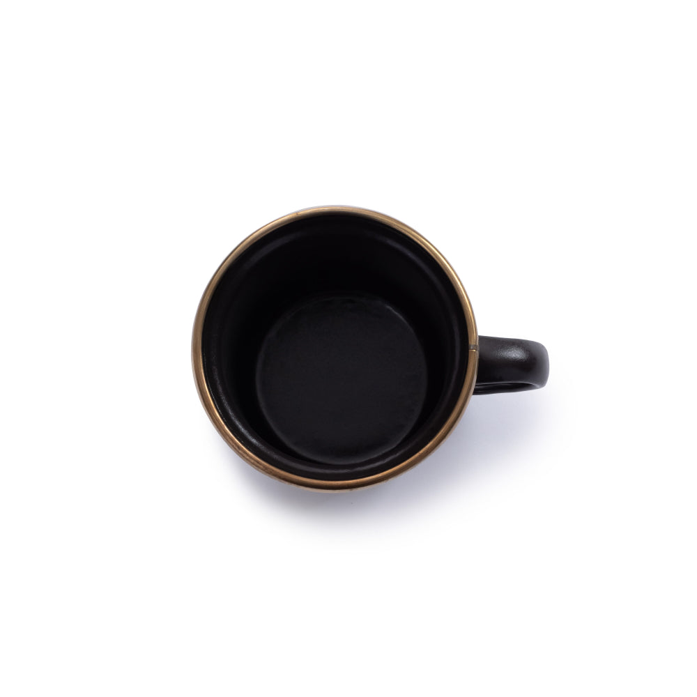 BareBones - Enamel Espresso Cup Charcoal - set of 2