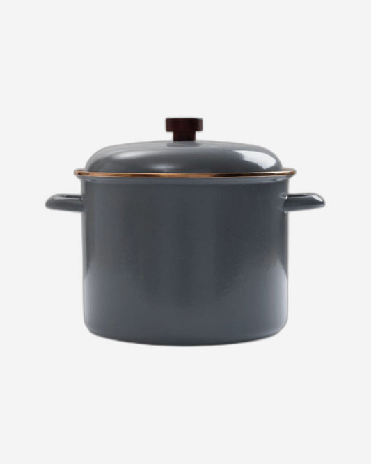 BareBones - Enamel Stock Pot Eggshell