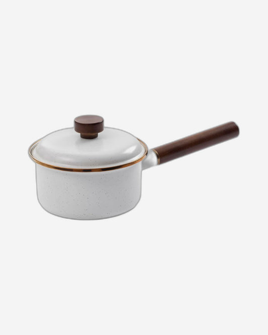 BareBones - Enamel Saucepan Eggshell