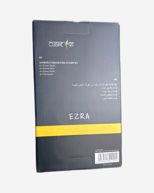 Cuisine Art Cutlery Set 16Pc Ezra Gold