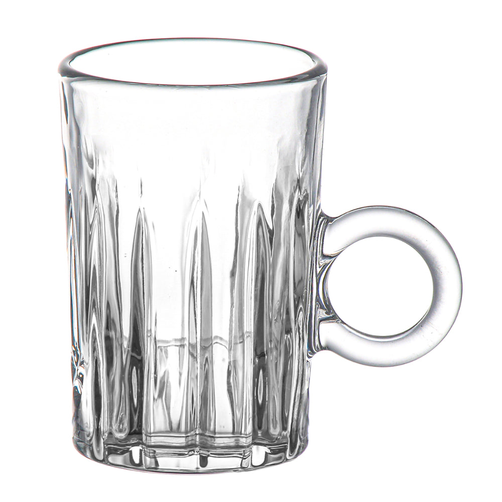Doyalex Glass Istikan Tea Cup & Saucer Set - 120ml, 12 Pieces, Transparent