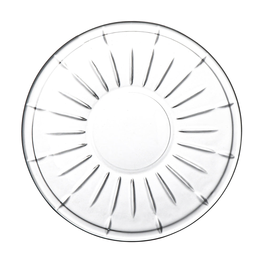 Doyalex Glass Istikan Tea Cup & Saucer Set - 120ml, 12 Pieces, Transparent