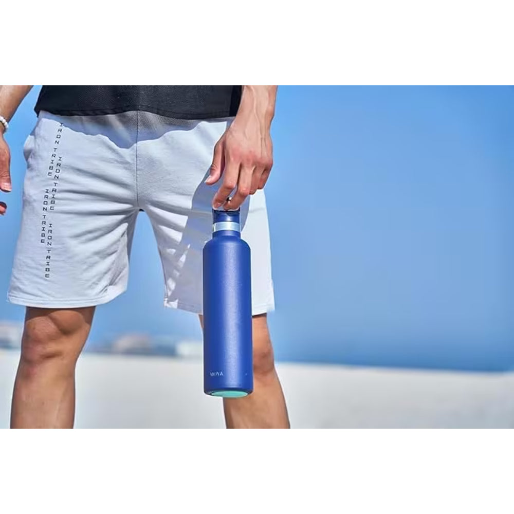 Moya "Coral Reef" 1L Insulated Sustainable Water Bottle Black