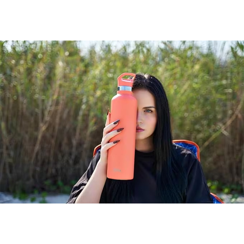 Moya "Coral Reef" 1L Insulated Sustainable Water Bottle Black
