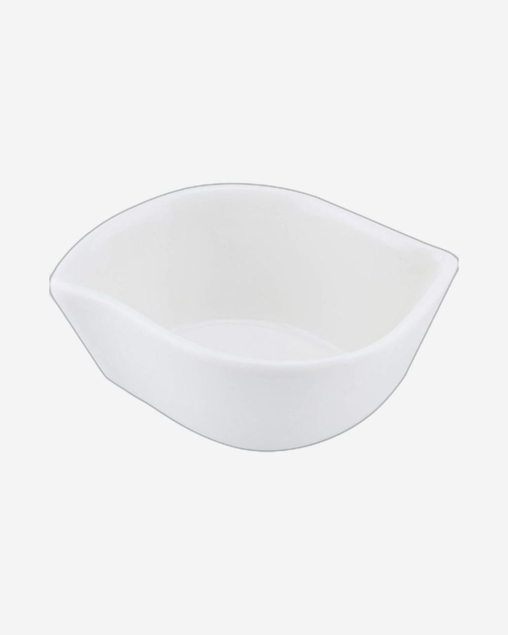 Shallow Porcelain Serving Bowl With Tray, White, 3-Piece Set