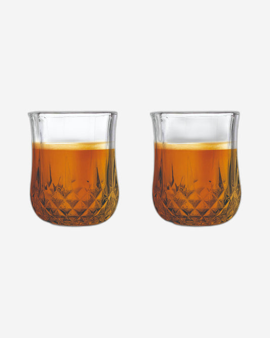 Cuisine Art High Borosilicate Glass Tara Double Wall Glass, 270ml, Set of 2