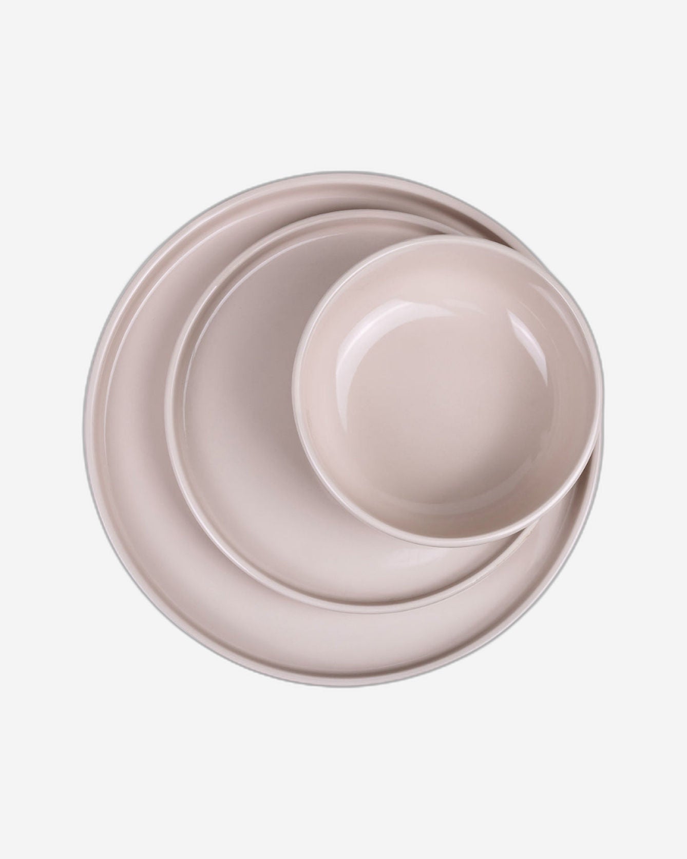 Cuisine Art HOLA 12-Piece Stoneware Dinner Set - Beige