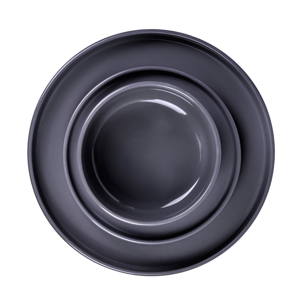 Cuisine Art Dinner Set 12Pc ORI Dark Grey