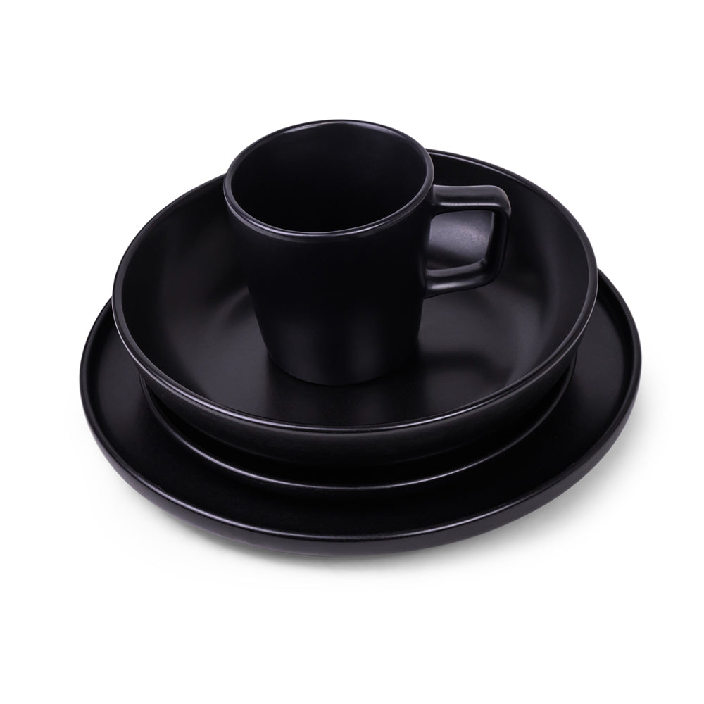 Cuisine Art Dinner Set 16Pc OLA Black