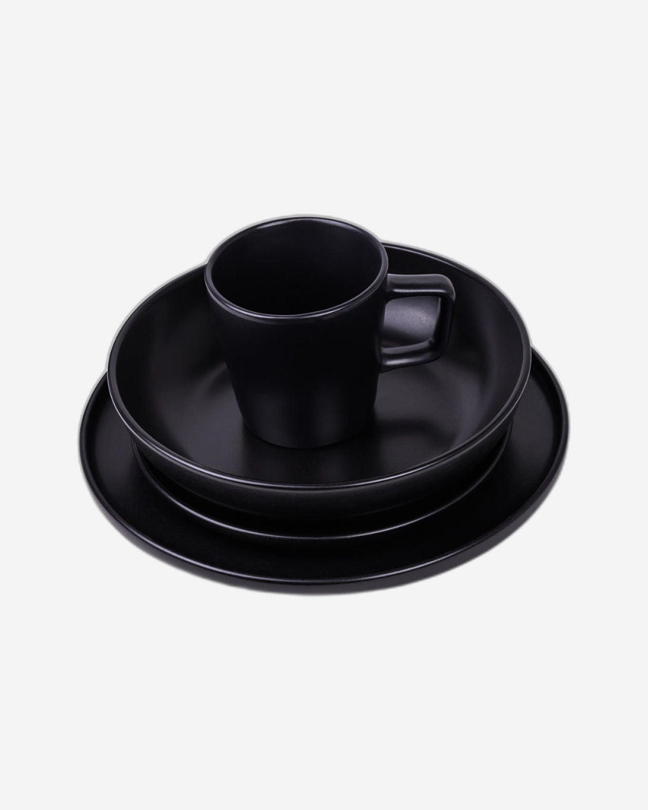 Cuisine Art Dinner Set 16Pc OLA Black