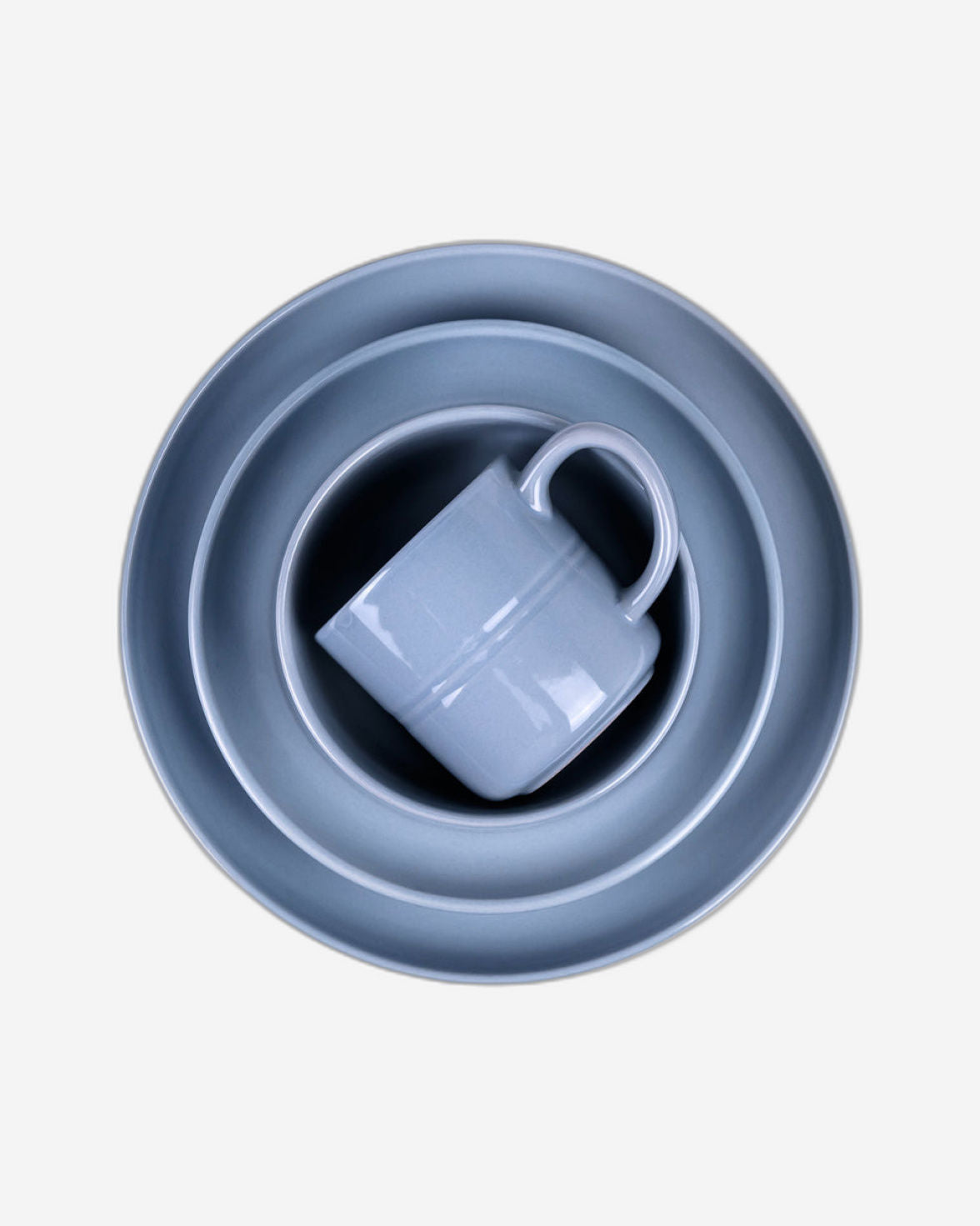 Cuisine Art 16-Piece Stoneware Dinner Set - Cyan