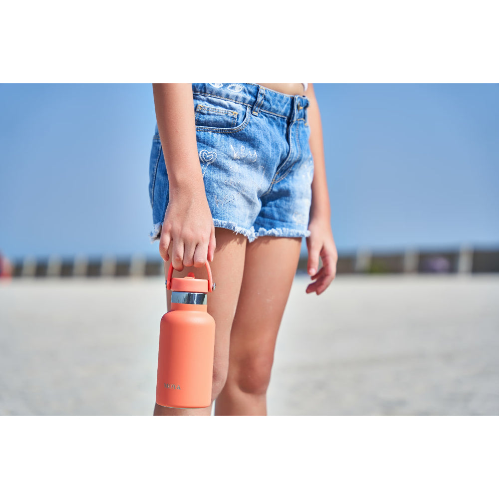 Moya "Seashell" 350ml Insulated Sustainable Water Bottle Black