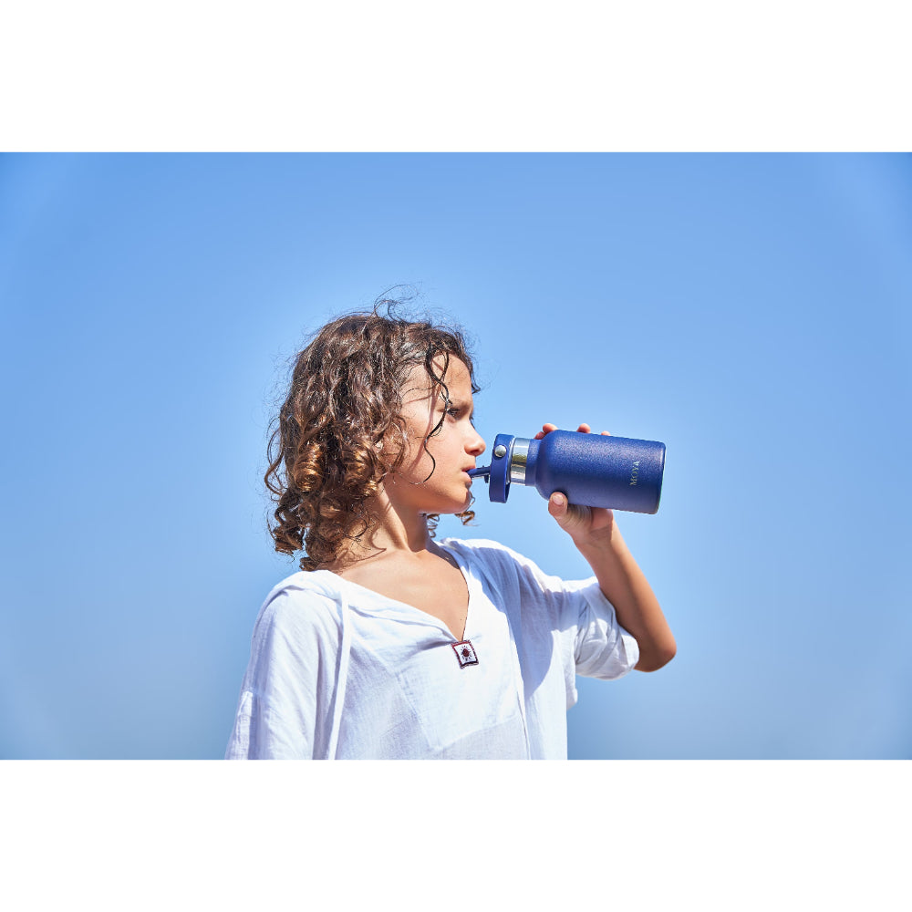 Moya "Seashell" 350ml Insulated Sustainable Water Bottle Black