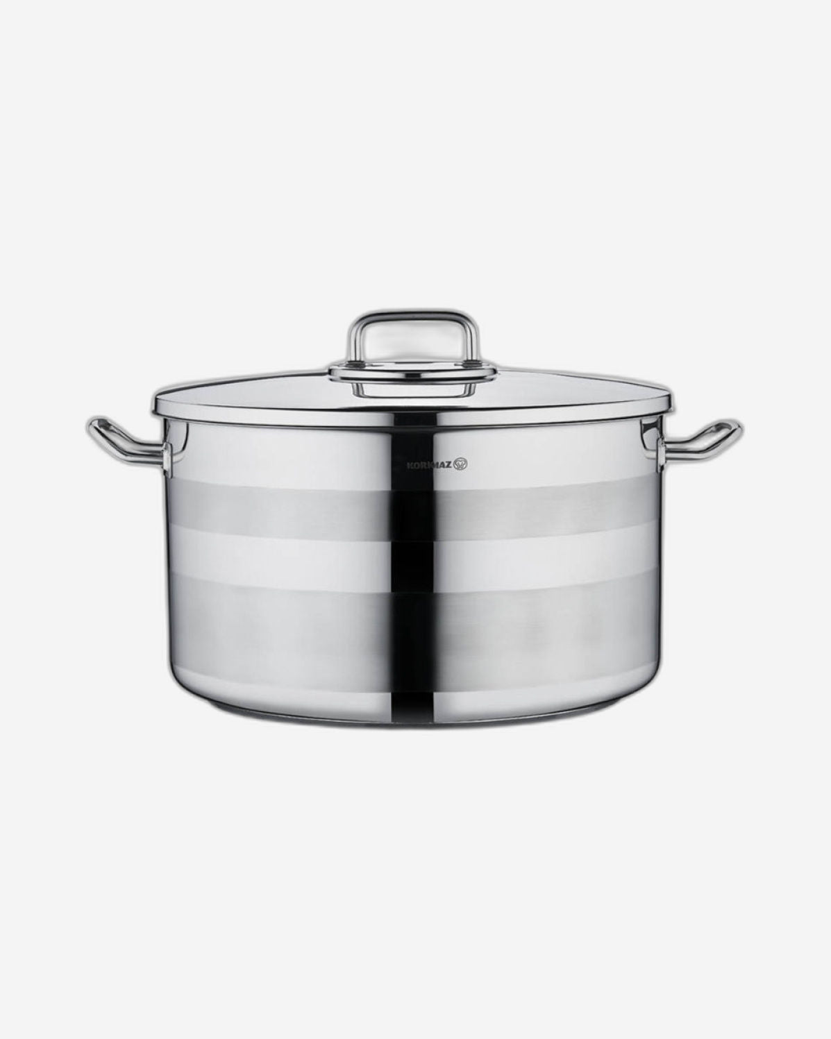Korkmaz Astra2 Casserole 28x16 / 9.5 L | Induction Base Satinless Steel Pot | Dishwasher Safe Stock Pot - KA2027
