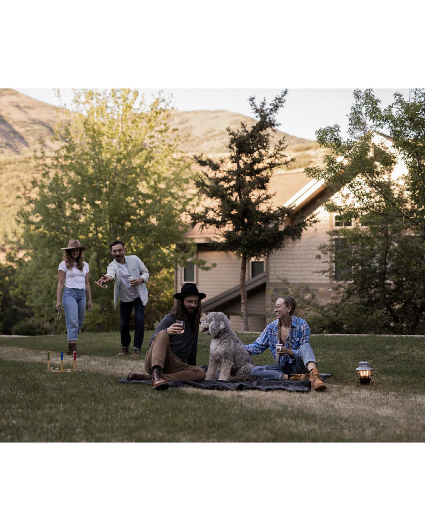 BareBones - Railroad Lantern (Slate Gray)