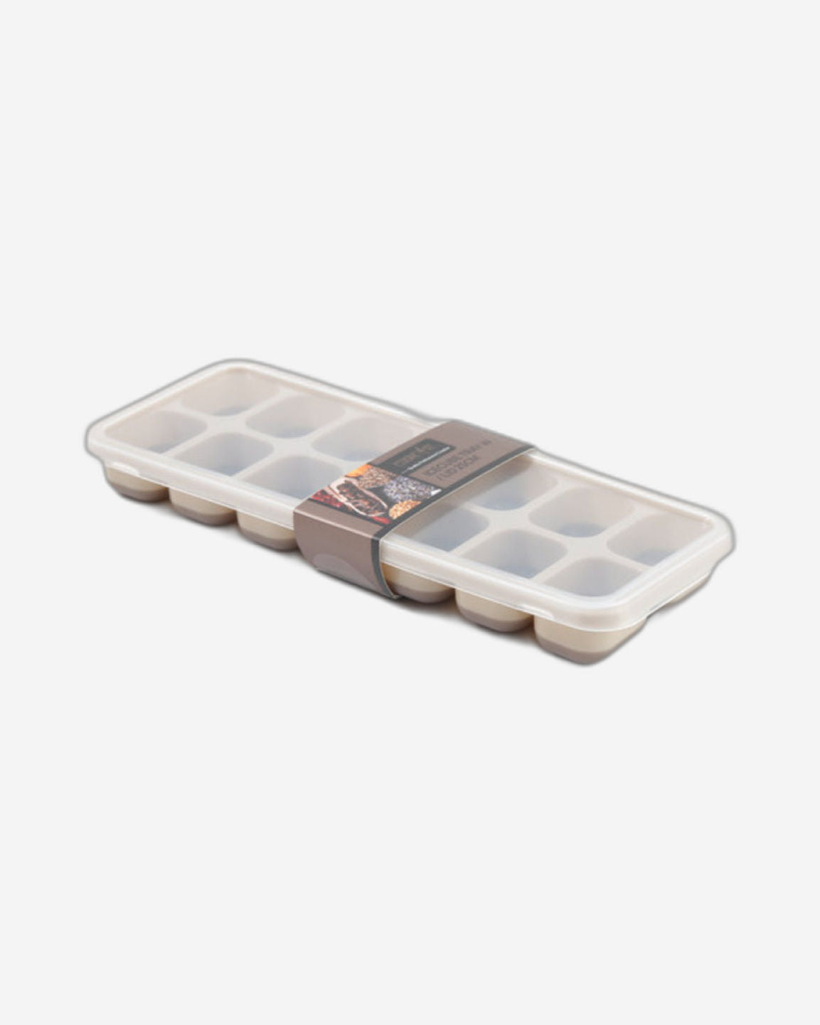 Cuisine Art Thermoplastic Rubber (TPR) and Polypropylene Ice Cube Tray with Lid, 25cm (Set of 2)