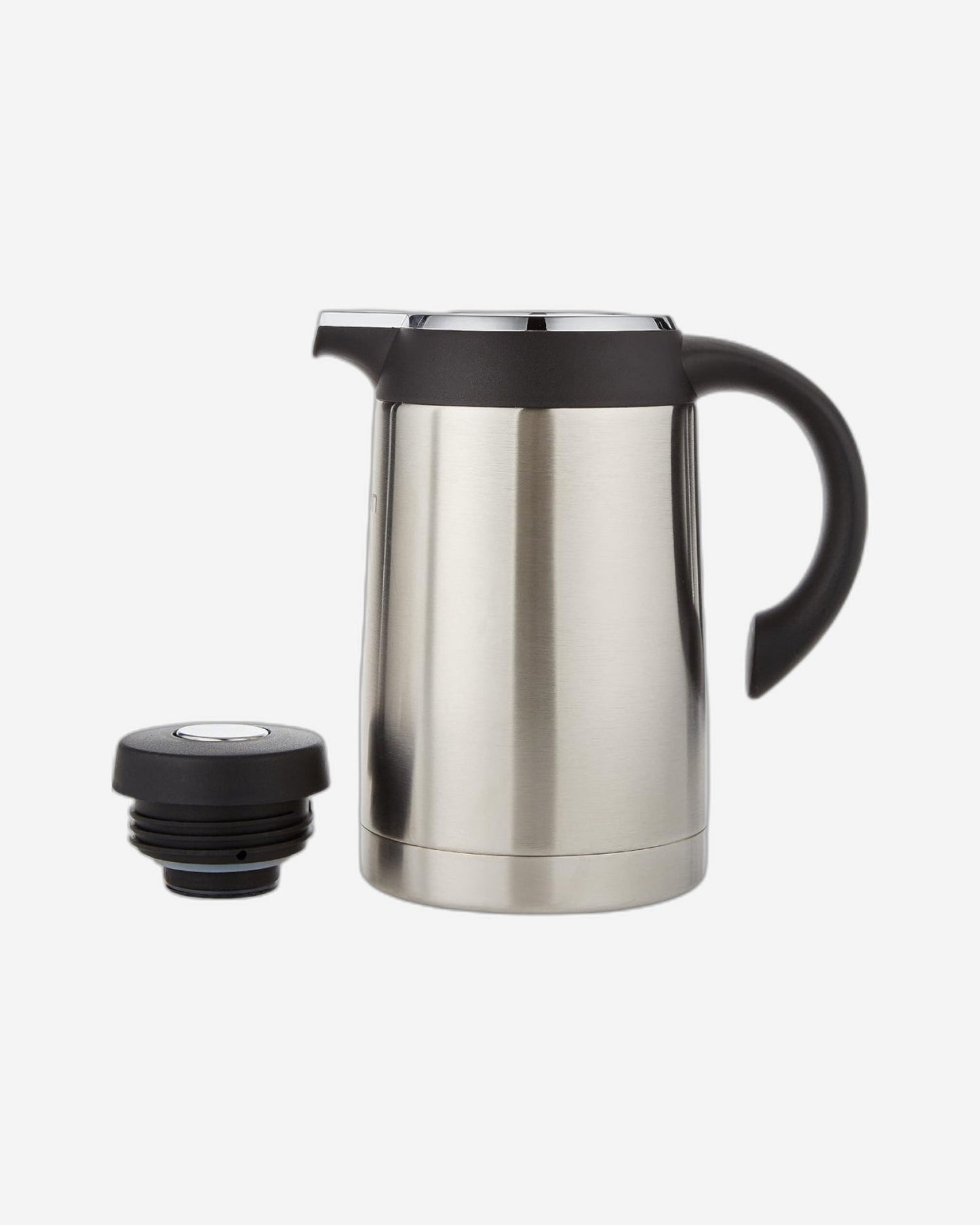 Nessan Stainless Steel Regal Flask 1.3L - Silver/Black | Durable Double Wall Vacuum Insulated Flask for Hot & Cold Beverages