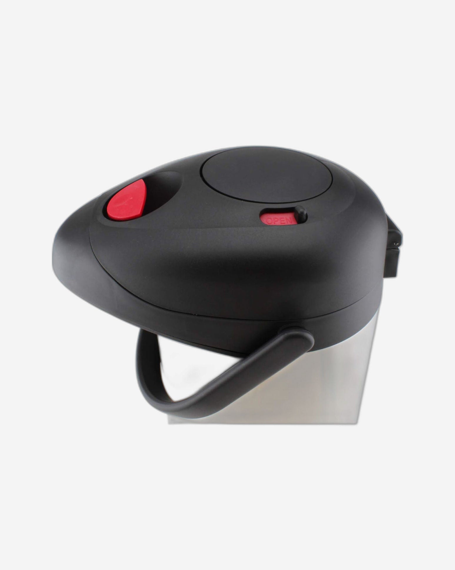 Nessan Insulated Stainless Steel Pump Flask, Silver, 350ml | Double Wall Vacuum Insulated Beverage Flask for Hot & Cold Drinks