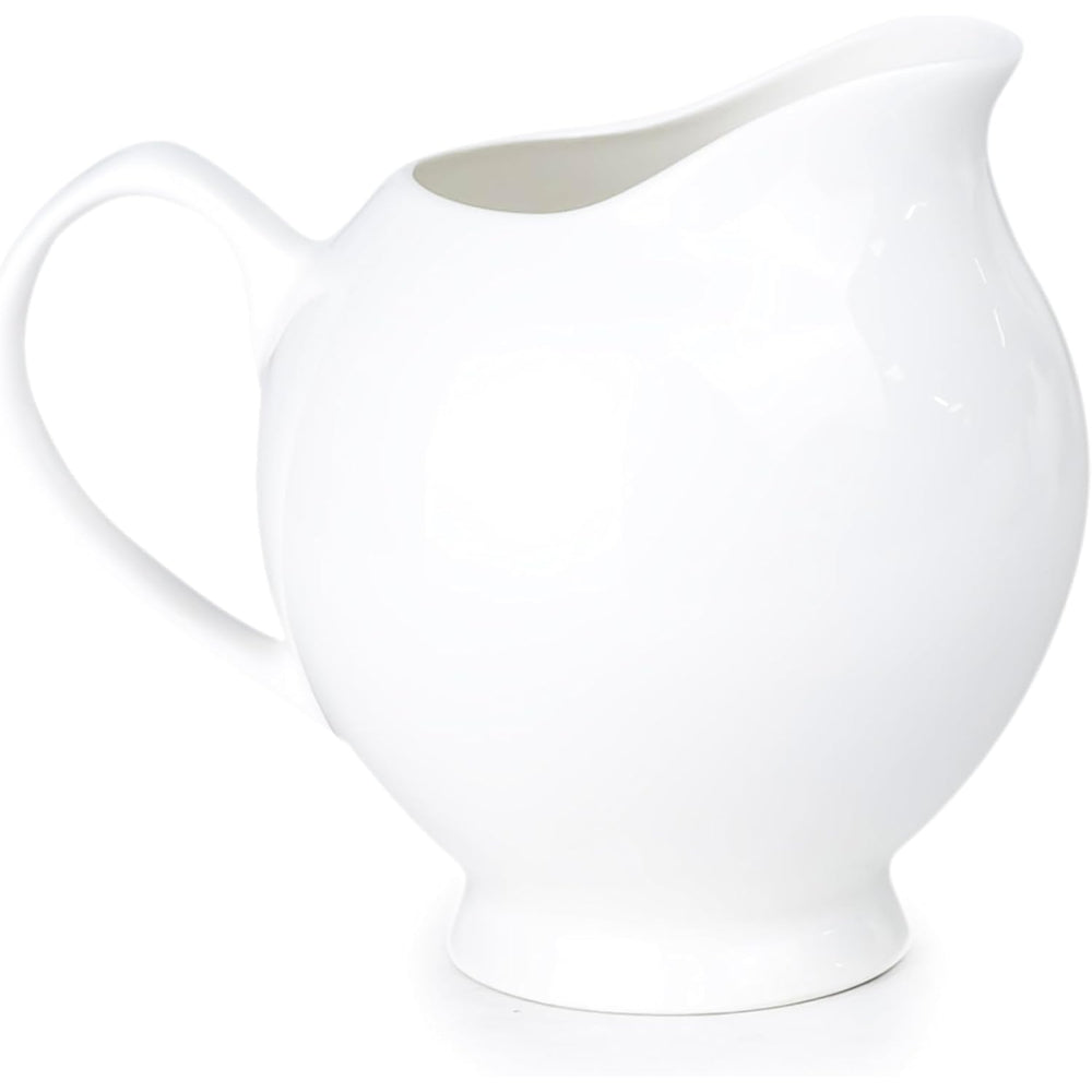 Shallow Bone China Gold Plated Dinner Set - 47 Pieces, White