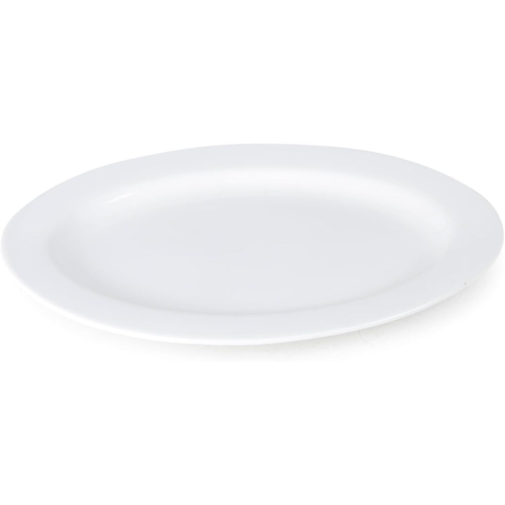 Shallow Bone China Gold Plated Dinner Set - 47 Pieces, White