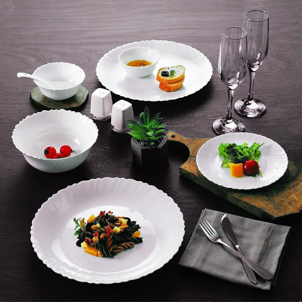 Cuisine Art Dinner Set 12Pc Opalware White