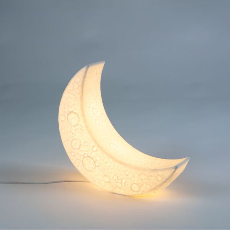 Seletti PORCELAIN LAMP “MY TINY MOON” Cm.36.9x10x33 - UK
