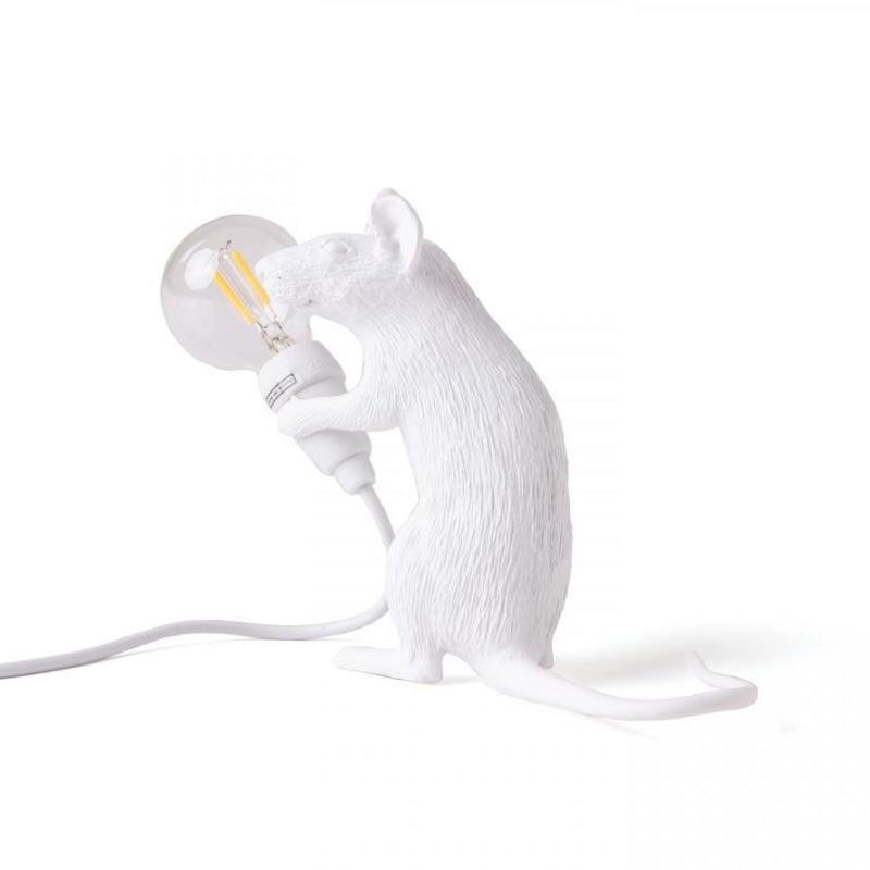 Seletti Mouse Lamp Mac Sitting White Usb