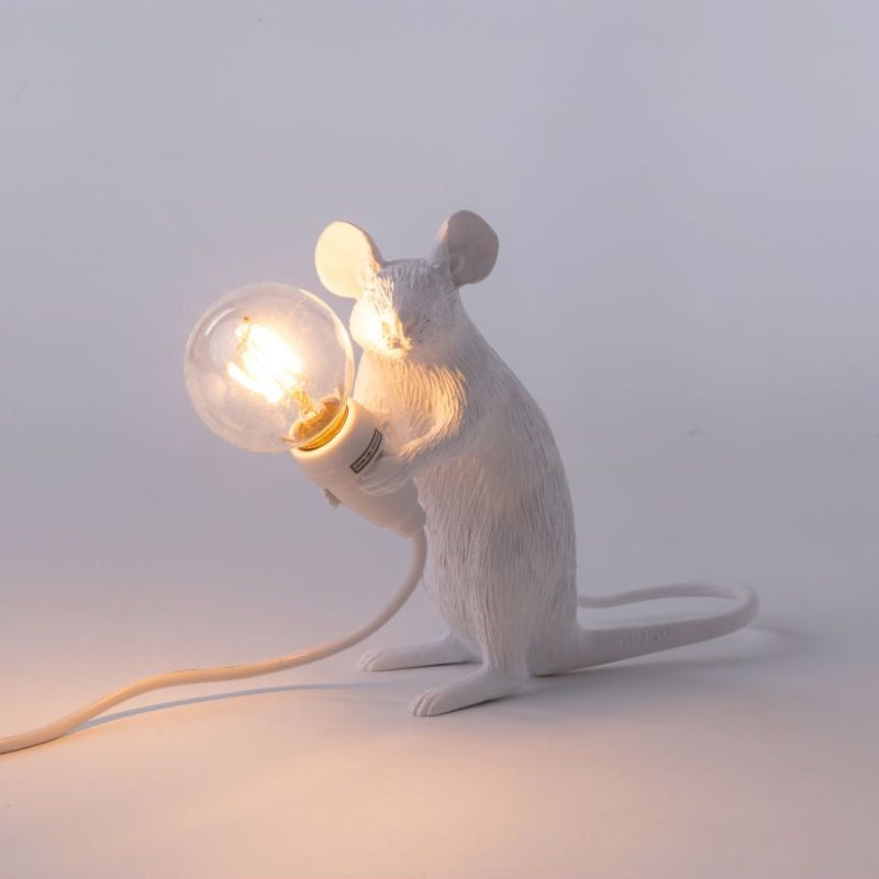 Seletti Mouse Lamp Mac Sitting White Usb