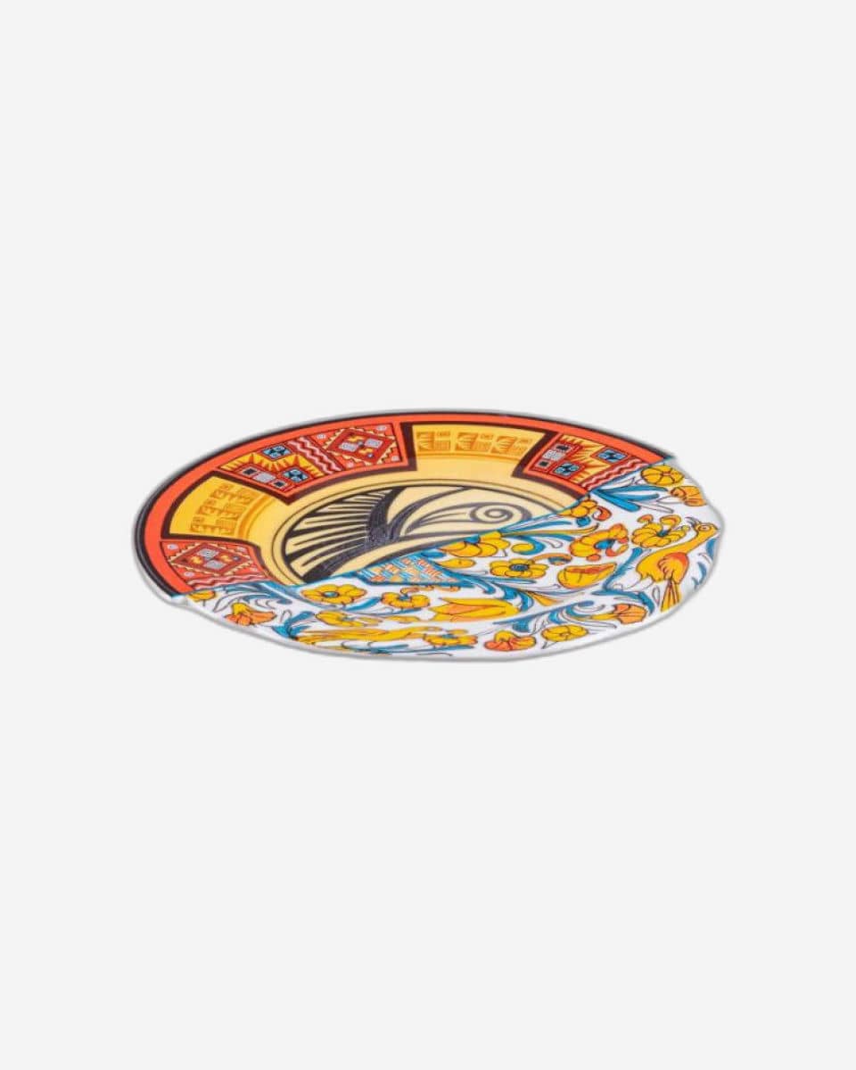 Seletti Dessert Plate In Porcelain "Hybrid-Huaricanga"