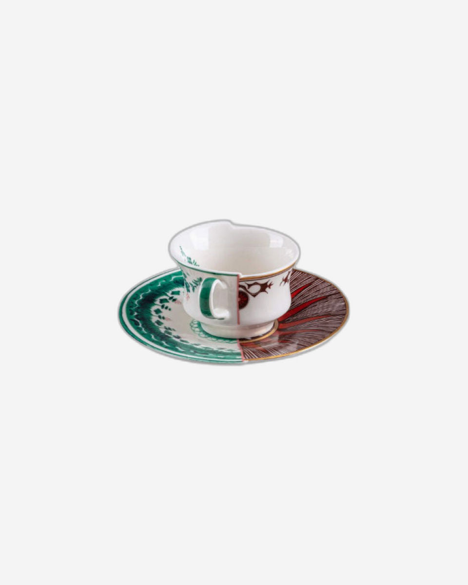 Seletti Coffee Cup With Saucer In Porcelain "Hybrid-Chucuito"