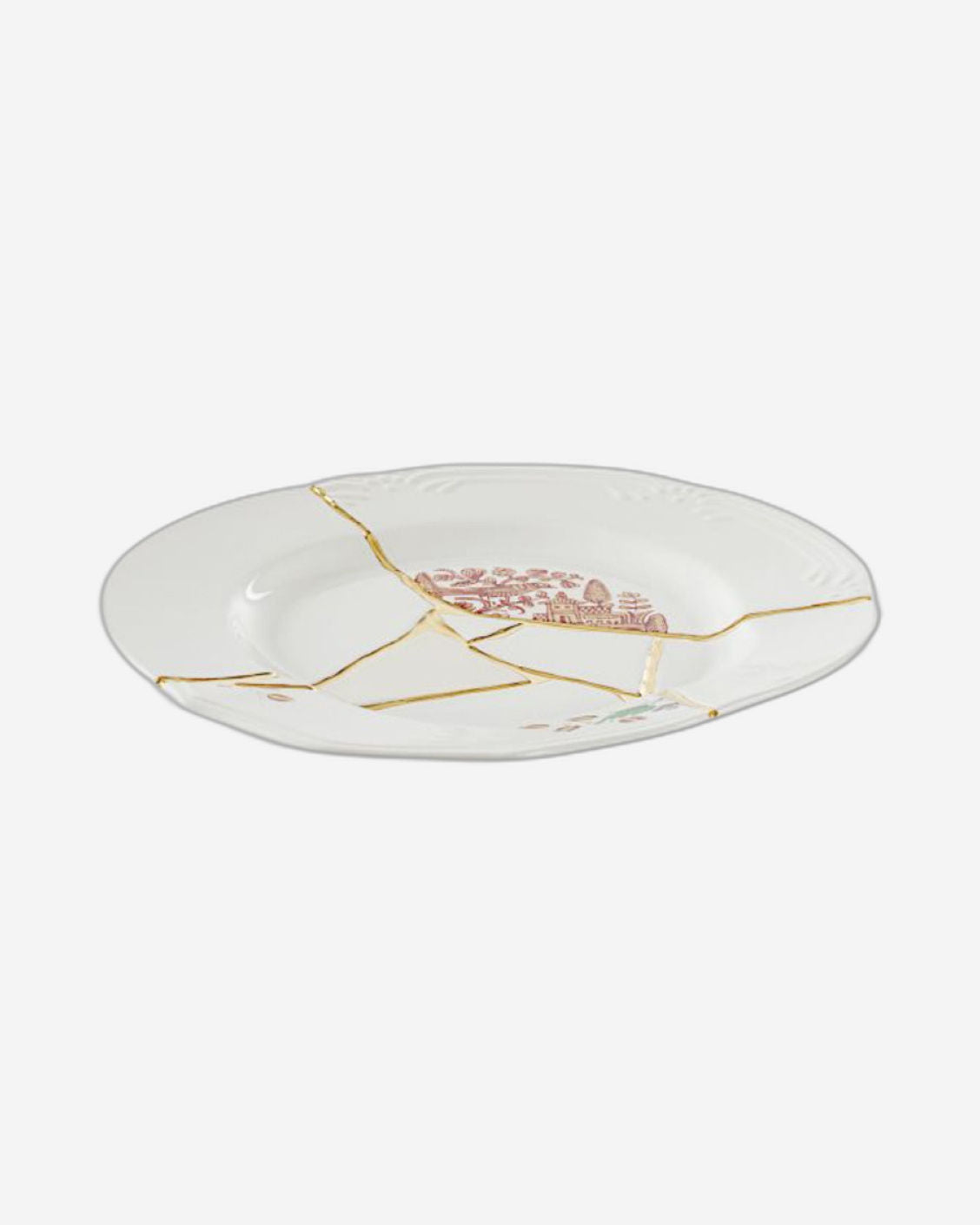 Seletti Kintsugi-N 1 Dinner Plate In Porcelain