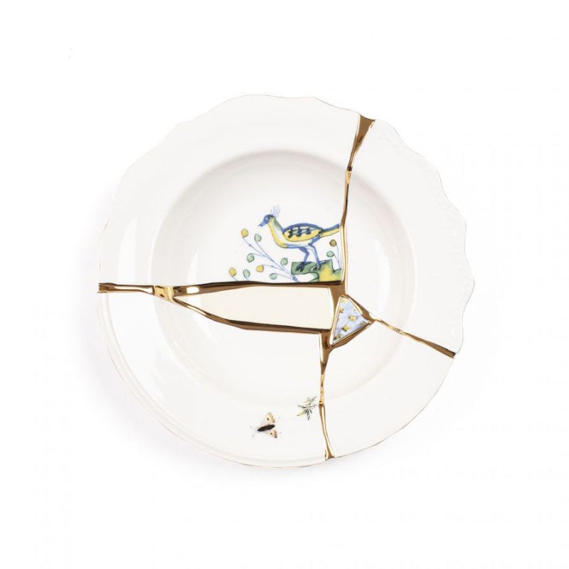 Seletti "KINTSUGI-n'1" SOUP BOWL IN PORCELAIN ø Cm.22 h.4