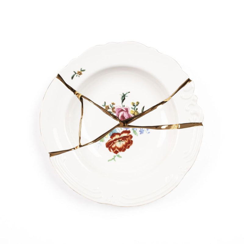 Seletti "Kintsugi-N'1" Soup Bowl In Porcelain