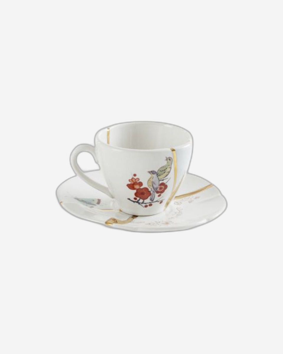 Seletti Coffee Cup Kintsugi with gold fragments