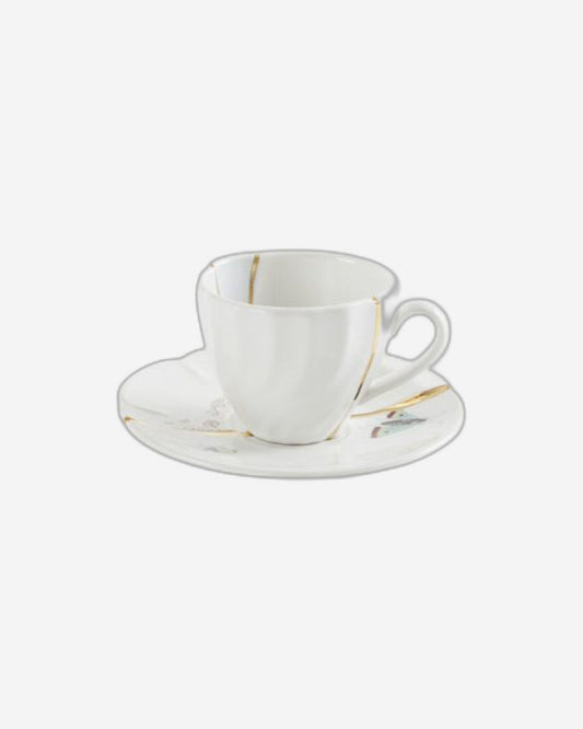Seletti Coffee Cup Kintsugi with gold fragments