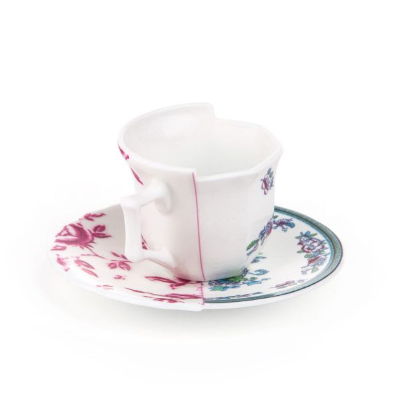 Seletti Hybrid-Leonia" Coffee' Cup With Saucer In Porcelain
